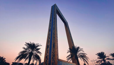 Dubai Frame in Winter