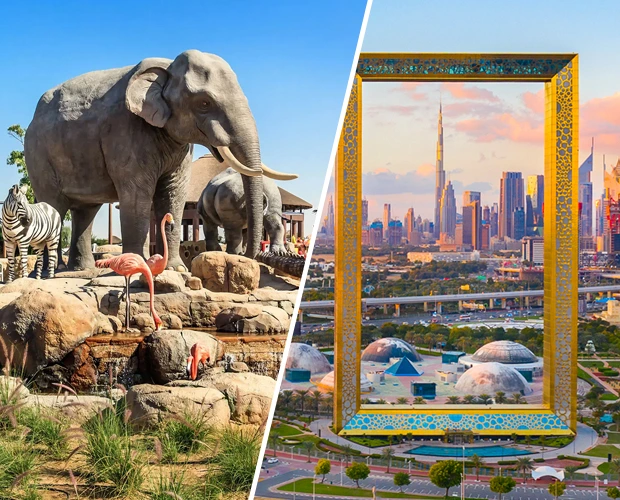 Dubai Frame with Dubai Safari Park