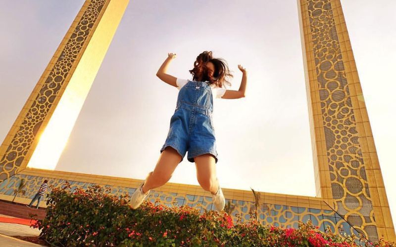 photo spots at Dubai Frame